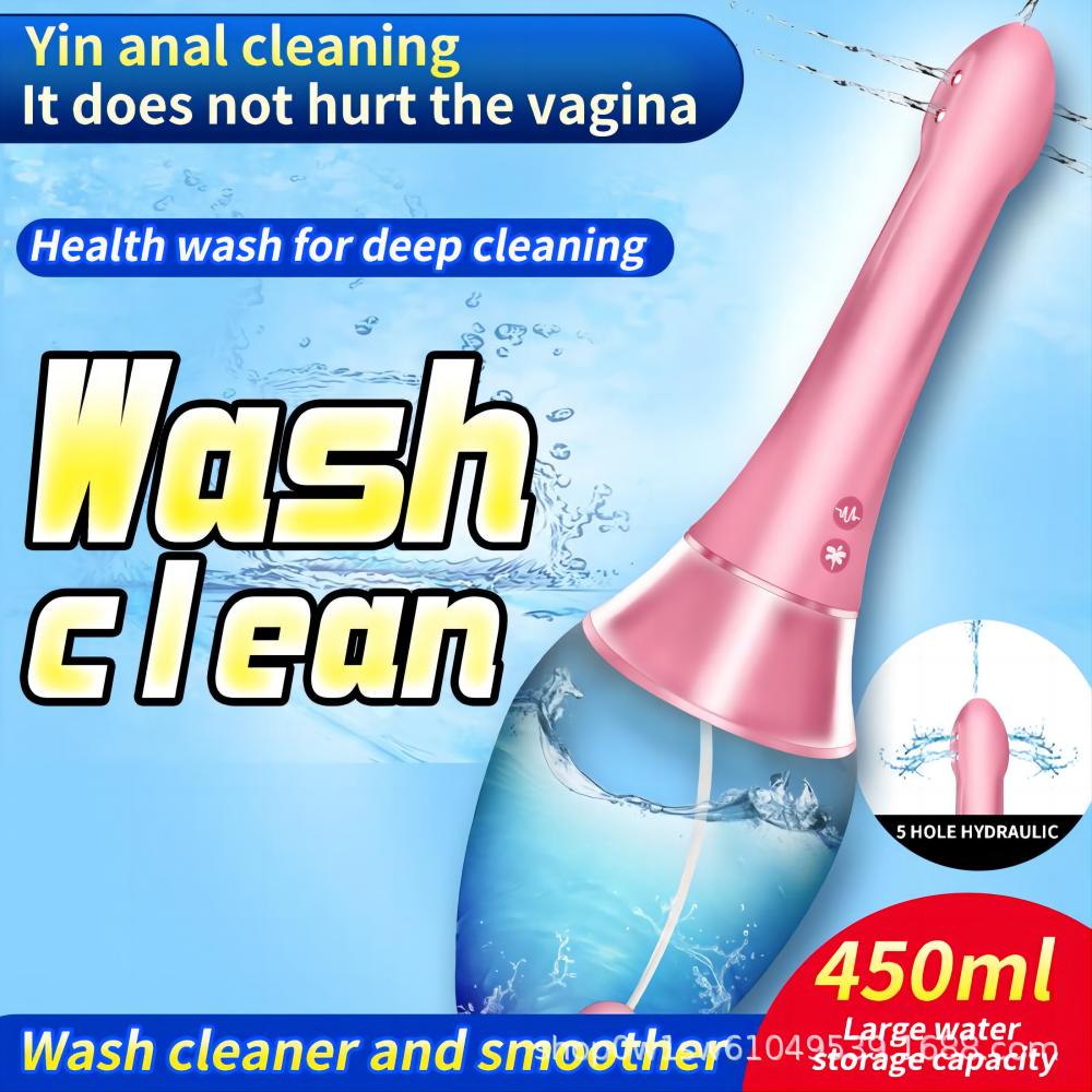 Automatic Enema Douche Portable Anal Vaginal Cleaner Adult Sex Toy for Man & Woman