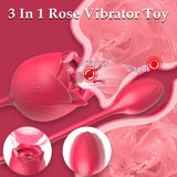 Female Rose Vibrator Clitoris G-Spot Stimulator Adult Toys for Woman