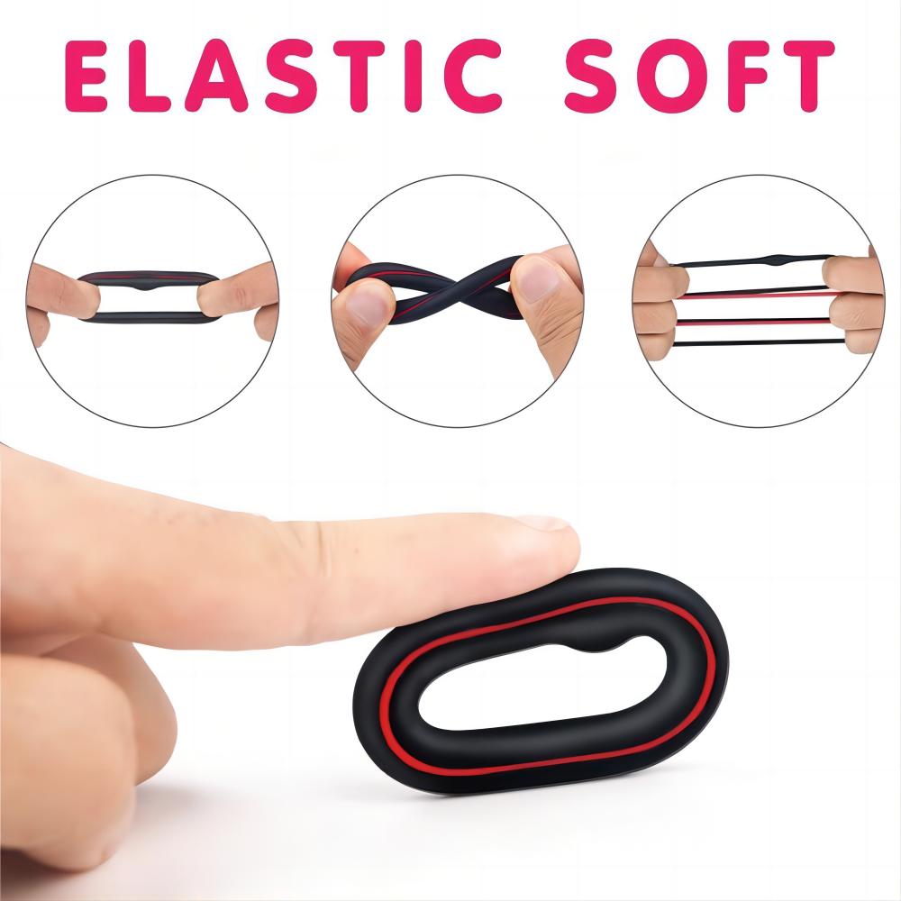 Penis Ring Set Premium Stretchy Cock Rings for Erection Enhancement Male Adult Toys