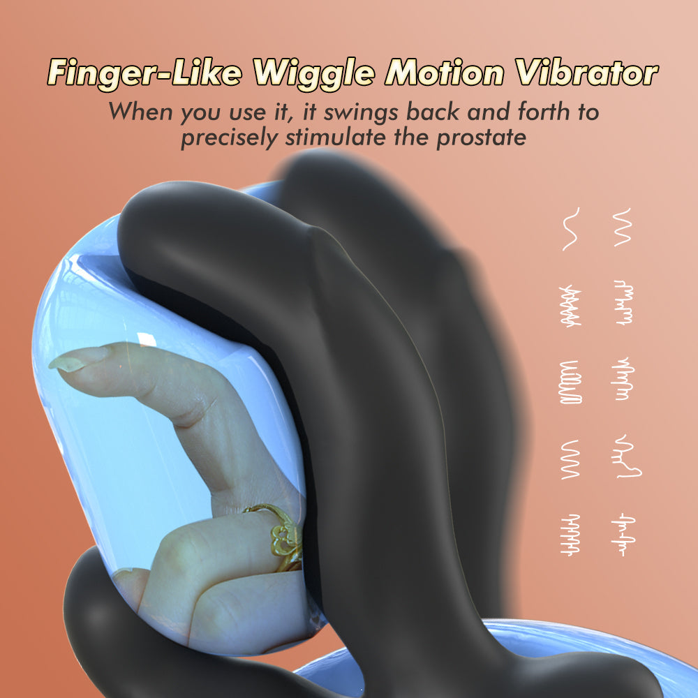 Male Anal Vibraotr 10 Vibrating & Swaying Heating Prostate Massager Butt Plug Anal Sex Toys