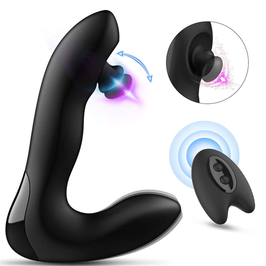 Remote Male Prostate Massager Horse Anal Vibrator with 10 Flapping & 10 Vibrating Modes