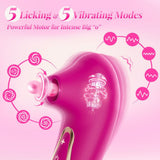 Unique Design Licking & Sucking Vibrator Women Sex Toy Clit Stimulator Adult Toys