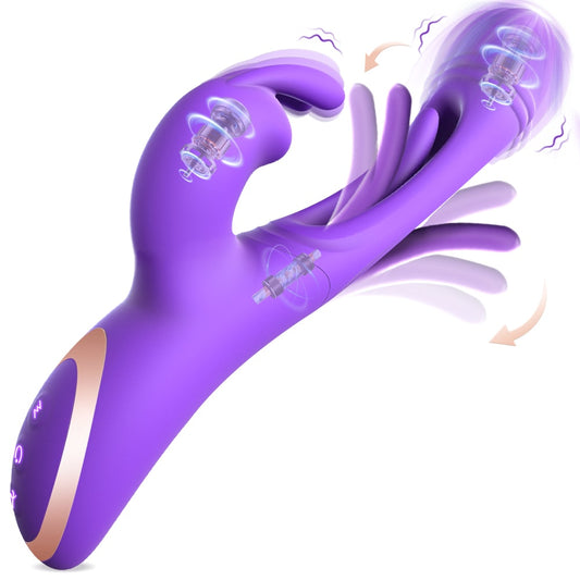 Female G-Spot Vibrator Rabbit Vibrators Multiple Stimulation Sex Toy for Woman