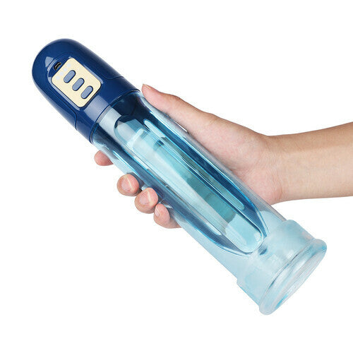 Auto Penis Pump Vacuum Sucking Masturbator Male Enlargement Training Set with Penis Rings Adult Toys