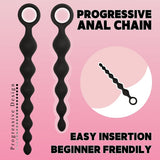 6 PCS Anal Beads Set Butt Plugs for Anal Training Adult Sex Toys