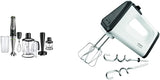 Braun MultiQuick 9 MQ 9187XLI Stabmixer – Pürierstab mit Active PowerDrive Technologie und 5 Zubehrteilen zum Zerkleinern, Stampfen, Rühren und Ice-Crushen, 1200 Watt, schwarz/Edelstahl
