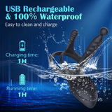 Male Penis Vibrator Remote Control 10 Frequency Vibrating Cock Ring Sex Toy for Men & Couples