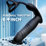 Vibrating Male Prostate Massager with Penis Ring App & Remote Control Anal Vibrator Butt Plug Sex Toys