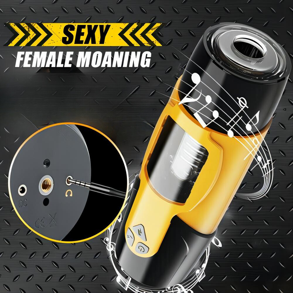 Dark Knight Masturbation Cup Thrusting Rotating Male Masturbator with Base Holder Adult Toy for Man