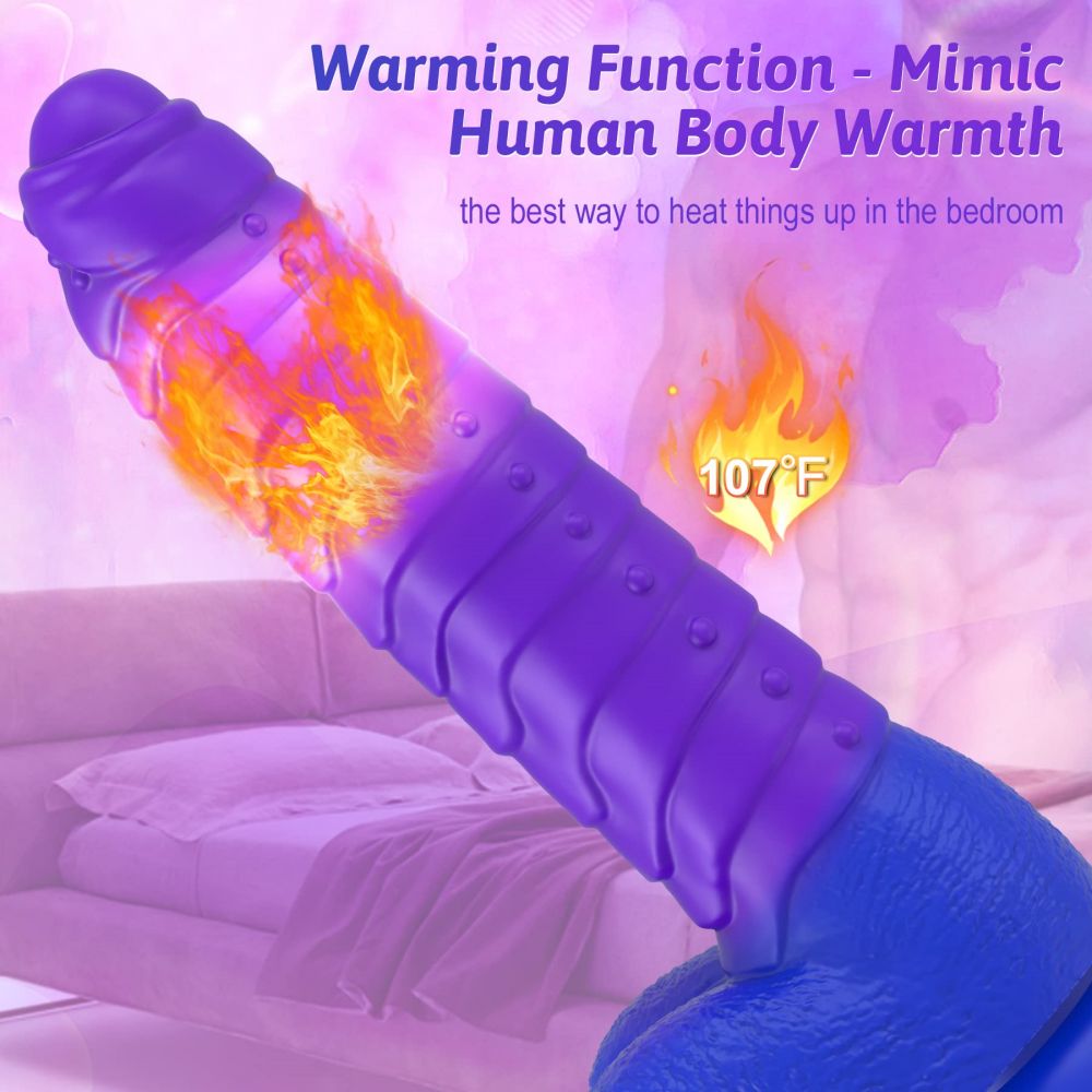 Thrusting Dildo with Intelligent Heating Monater Dildos G-Spot Vibrator Adult Toy