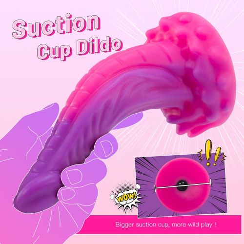 Fantasy Monster Dildo 8 Inch Thick Tentacle Dildos Remote Control Vibrator Adult Sex Toy