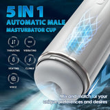 Male Masturbator 10 Vibration Thrusting Heating Stepless Adjusting Masturbation Cup Bluetooth APP Control  Sex Toy