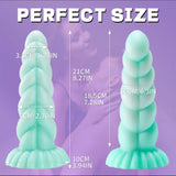 Monster Dildo Fantasy Unicorn Dildos 8.3in Silicone Anal Plug with Suction Cup Adult Toys