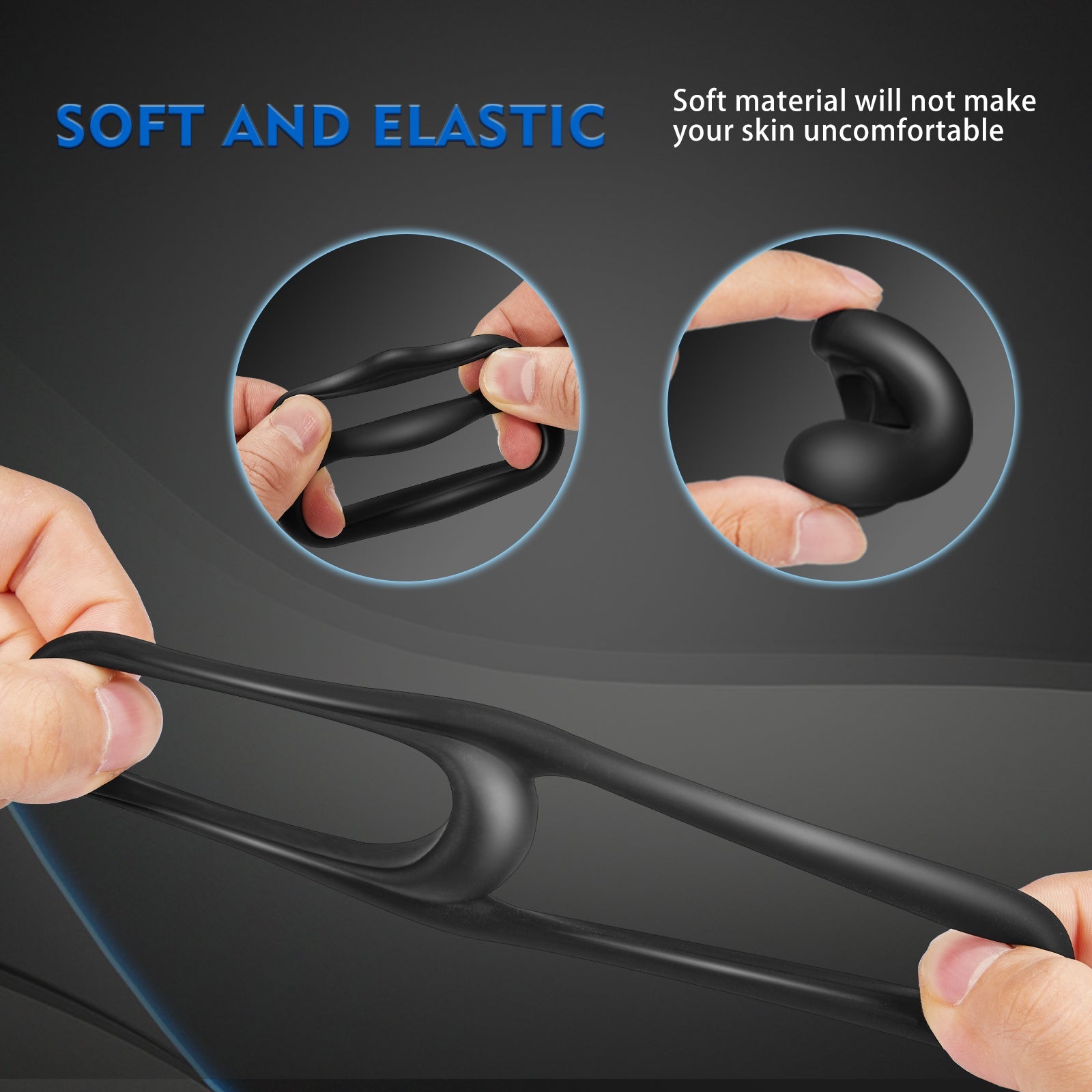 Silicone Penis Ring Male Erection Enhancing ALLOVER Cock Rings for Longer & Lasting Adult Toys