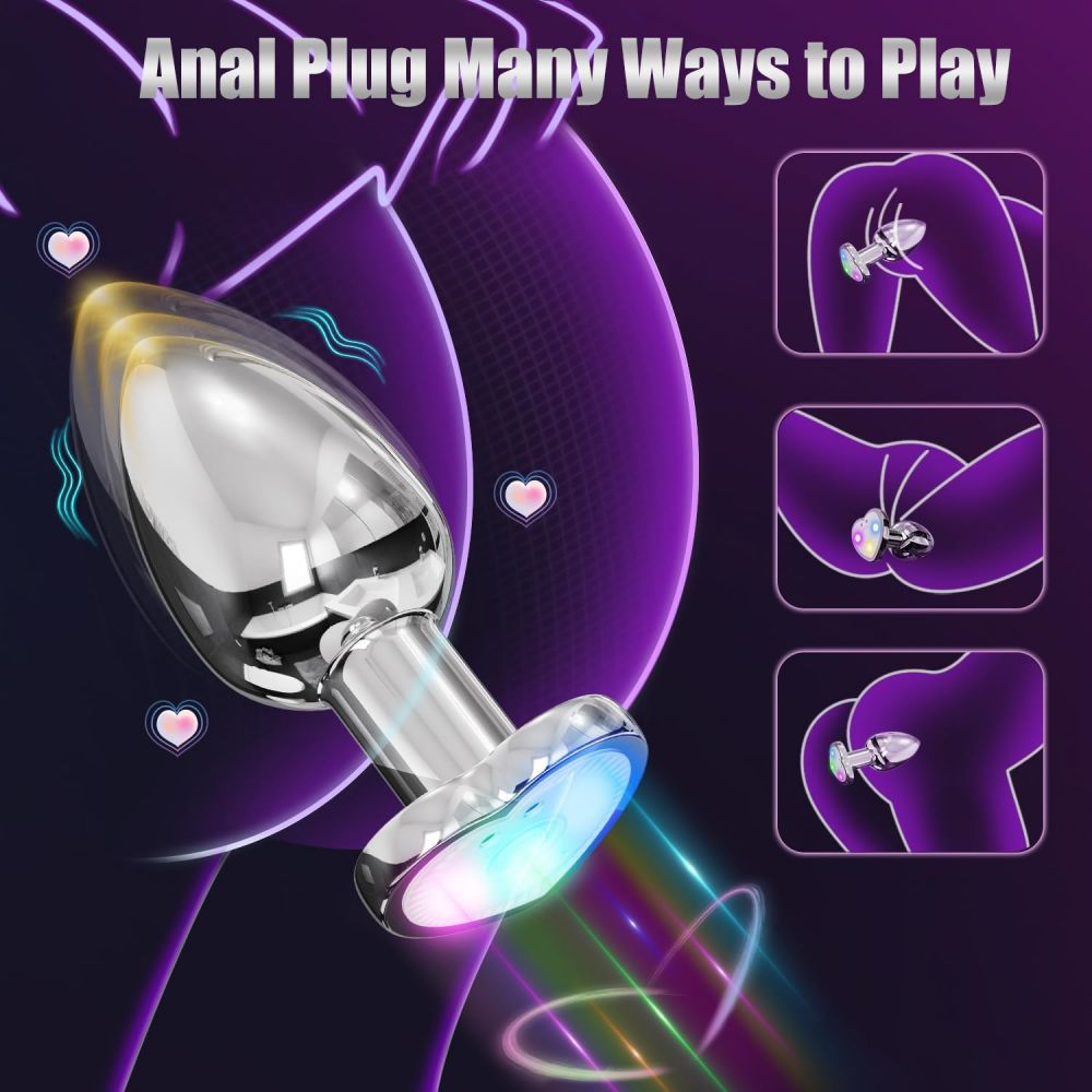 Vibrating Butt Plug APP & Remote Control Anal Vibrator Male Prostate Massager Sex Toy for Woman