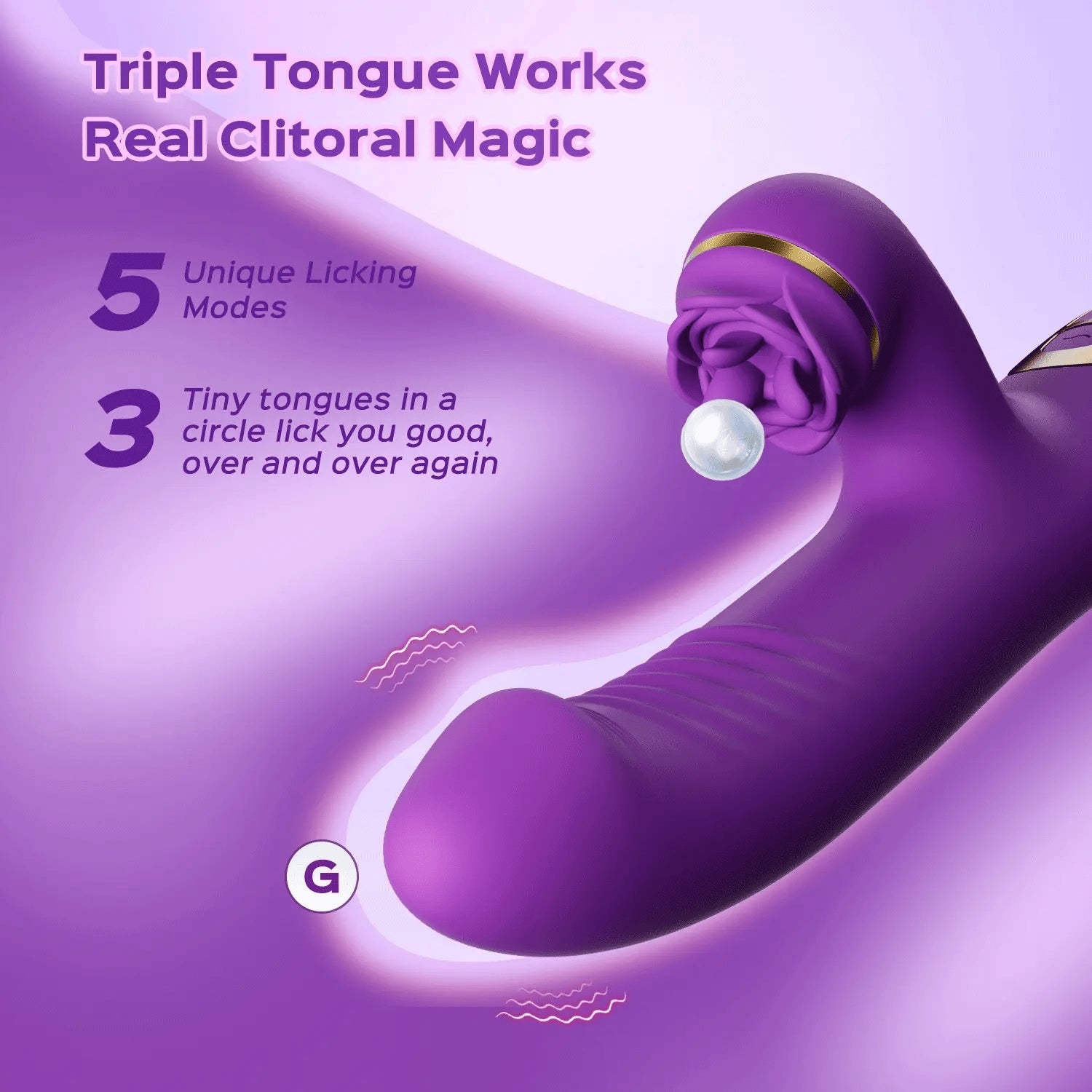 Woman Vibrator Tongue Licking Clitoral & G-spot Stimulator Thrusting Rabbit Vibrators Female Sex Toy