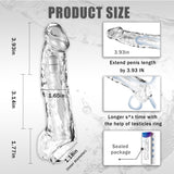 Penis Extender Reusable Sleeve with Vibrator Male Adult Toys