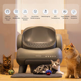 Neakasa M1 Oben offene Katzenklo selbstreinigend Katzentoilette XXL, Geruchsfreie, Hygienisch, App-Steuerung, Große Fassungsvermögen, mit Katzenstreu Matte, Cat Litter Box mit für mehrere Katzen