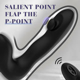 Remote Male Prostate Massager Horse Anal Vibrator with 10 Flapping & 10 Vibrating Modes