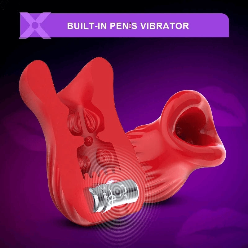 Male Penis Pump Vacuum Vibrating Masturbator Enlarge Pumps Adult Sex Toy for Men