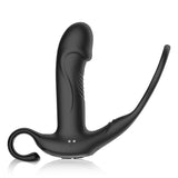 Remote Control Prostate Massager with Penis Ring Thrusting & Vibrating Anal Plug Adult Sex Toy