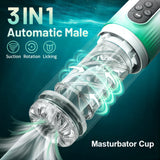 Male Masturbation Cup Boehler Rotating Tongue-Licking Water SPA Masturbator for Man Adult Toys