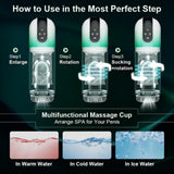 Male Masturbation Cup Boehler Rotating Tongue-Licking Water SPA Masturbator for Man Adult Toys