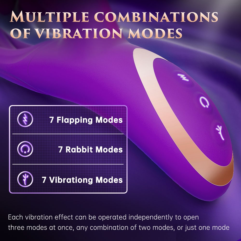 Female G-Spot Vibrator Rabbit Vibrators Multiple Stimulation Sex Toy for Woman