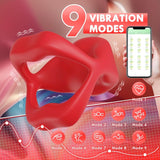 Vibrating Cock Ring Penis Vibrator for Man & Couple App Remote Control Penis Ring Adult Toys