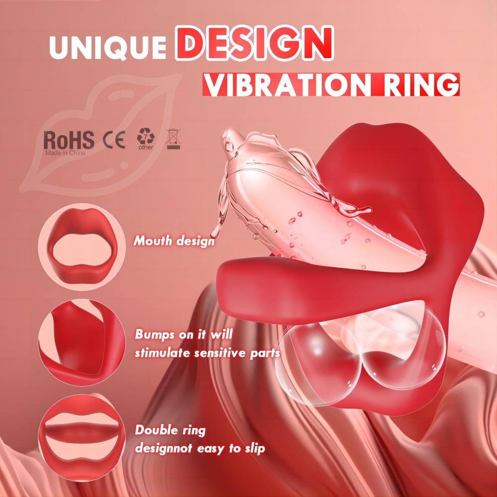 Vibrating Cock Ring Penis Vibrator for Man & Couple App Remote Control Penis Ring Adult Toys