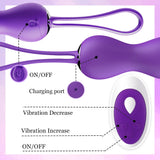 Dual Kegel Exercise Weights Remote Control Vibrating Ben Wa Ball Vibrator Woman Sex Toy