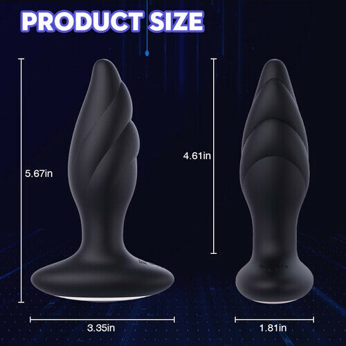 Vibrating Anal Vibrator Remote Control Butt Plugs Adult Sex Toy Large Size