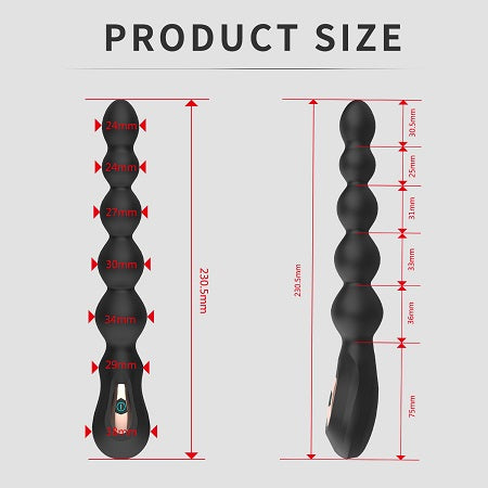 Vibrating Anal Beads Prostate Vaginal Vibrator Adult Sex Toys for Man Woman