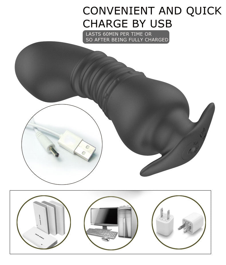 Wireless Plus size Prostate Massager Butt Plugs Anal Sex Toy for Adults