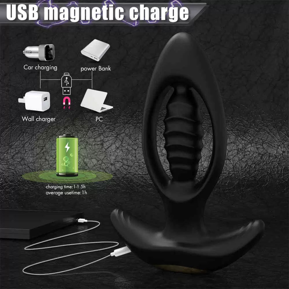 Anal Vibrator Male Prostate Massager Remote Control Butt Plug Adult Sex Toys